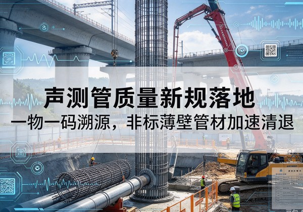 来凤声测管质量新规落地，一物一码溯源，非标薄壁管材加速清退